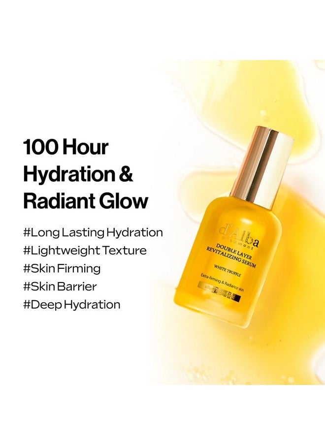 Italian White Truffle Double Layer Revitalizing Serum, 100Hr Hydration, Hyaluronic Acid And Centella Asiatica, Skin Firming And Tightening, Long-Lasting Korean Skin Care (1.69 Fl.Oz)