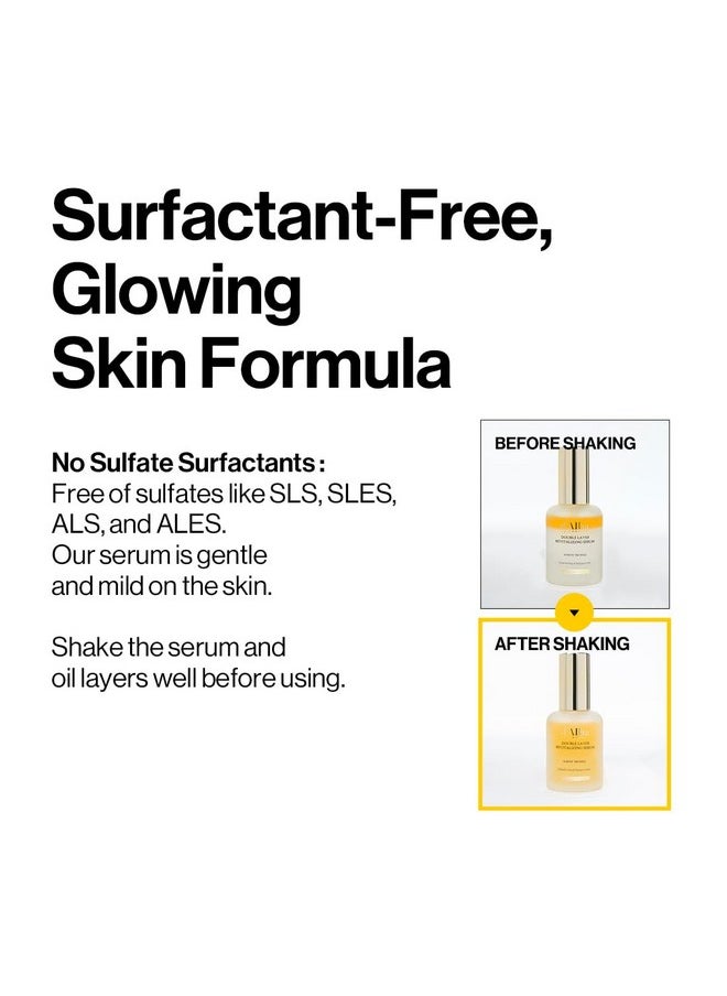 Italian White Truffle Double Layer Revitalizing Serum, 100Hr Hydration, Hyaluronic Acid And Centella Asiatica, Skin Firming And Tightening, Long-Lasting Korean Skin Care (1.69 Fl.Oz)