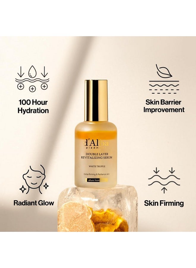 Italian White Truffle Double Layer Revitalizing Serum, 100Hr Hydration, Hyaluronic Acid And Centella Asiatica, Skin Firming And Tightening, Long-Lasting Korean Skin Care (1.69 Fl.Oz)