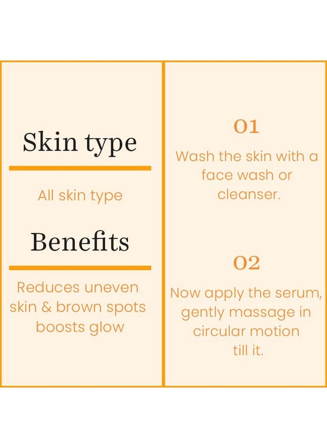 Vitamin C Serum Glow- Face & Neck Serum- Combination Skin-30Ml