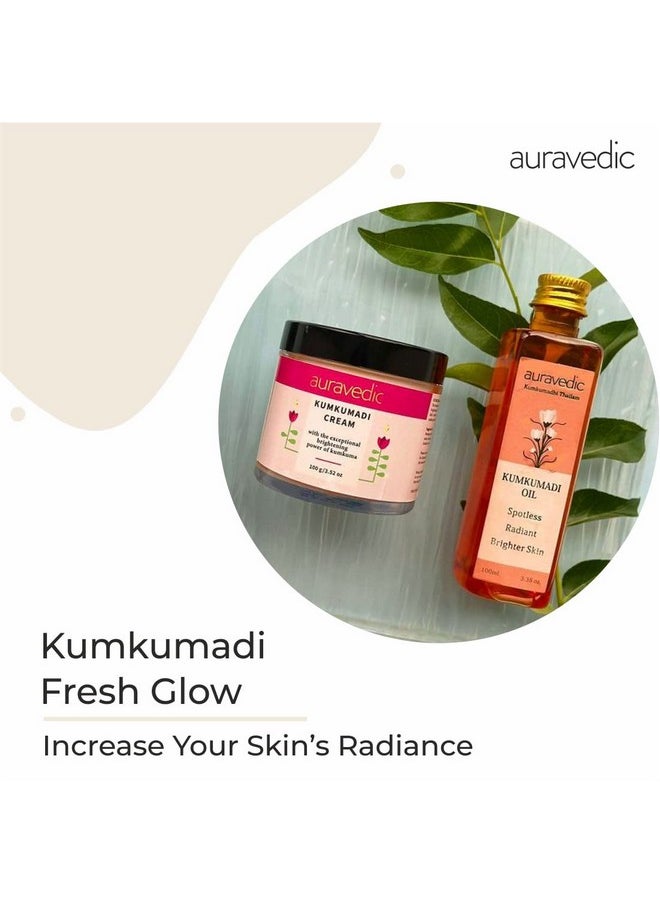 Kumkumadi Tailam Kumkumadi Face Cream For Glowing Skin Kumkumadi Oil Kumkumadi Cream For Women Men Combo 100Gm & 100Ml