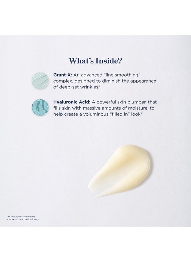 Wrinkle Repair Night Treatment- Correcting Facial Serum For Sensitive Skin, Smoothing & Plumping Formula- Visibly Reduce & Combat Signs Of Aging W/Hyaluronic Acid, Ginseng, Algae