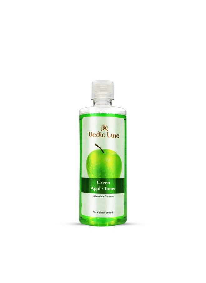 Green Apple Toner, Reduces Acne Breakouts, Dark Spots With Green Apple Extract For Refreshes And Rejuvenates Skin, 500 Ml