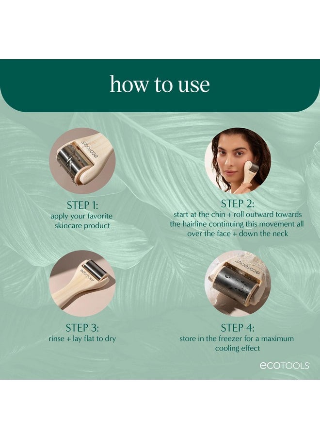 Ice Roller, Lifts & Depuff Skin, Stainless Steal Cooling Roller For Face & Neck, Provides Relaxation While Sculpting, Eco Friendly, Stocking Stuffer, Cruelty Free Skincare Tool, 1 Count