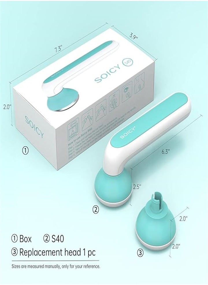 Metal Portable Ice Roller for Eye Massage, Face Firming and Lifting Roller, Migraine Cold Massager with 2 Stainless Steel Heads