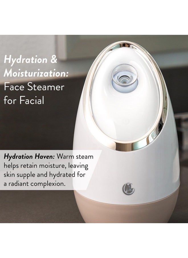 R Spa+ By Microderm Glo - Best Professional Nano Ionic Warm Mist, Home Face Sauna, Portable Humidifier Machine, Deep Clean & Tighten Skin, Daily Hydration For Maximum Serum Absorption