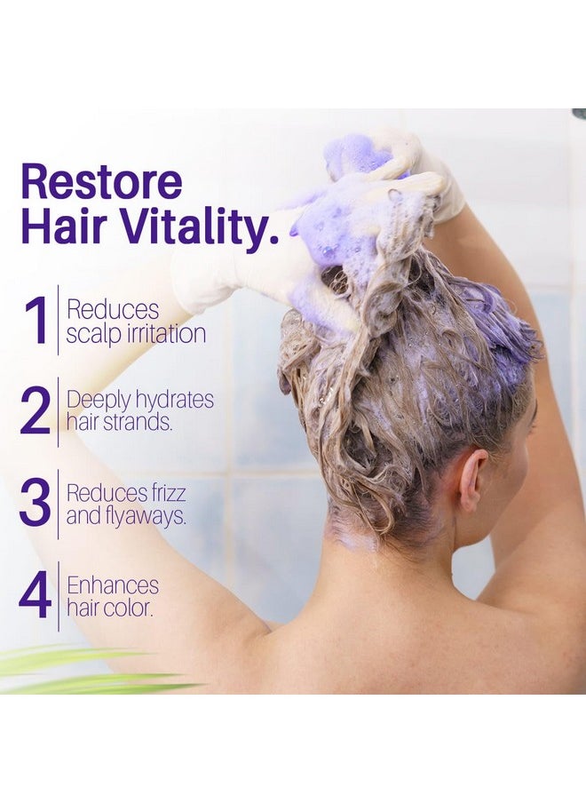 Purple Shampoo And Conditioner Set, For Blonde, Silver, And Gray Hair - Purple Shampoo Conditioner Sulfate & Paraben Free, Purple Shampoo And Conditioner For Men Women - 16 Fl Oz Each