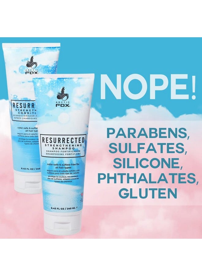 Vegan & Cruelty Free Resurrected Strengthening Color Safe & Sulfate Free Shampoo And Conditioner For All Hair Types (Shampoo & Conditioner)