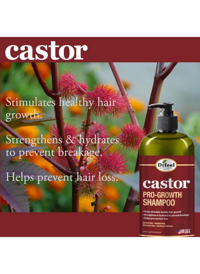 Castor Pro-Growth Shampoo 12 Oz. & Conditioner 12 Oz. (2-Piece Set)