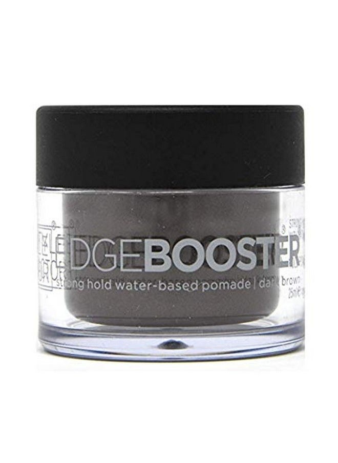 Mini Edge Booster Strong Hold Hair Pomade Color Travel 0.85Oz (Dark Brown)