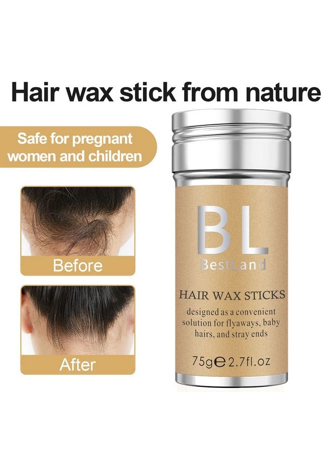 Hair Wax Stick, Styling Stick For Edge Control, Hair Finishing, And Frizz/Baby Hair Taming - Slick Back Stick For Kids Women And Men, Tamer For Flyaways, Hair Bun Maker And Accessories