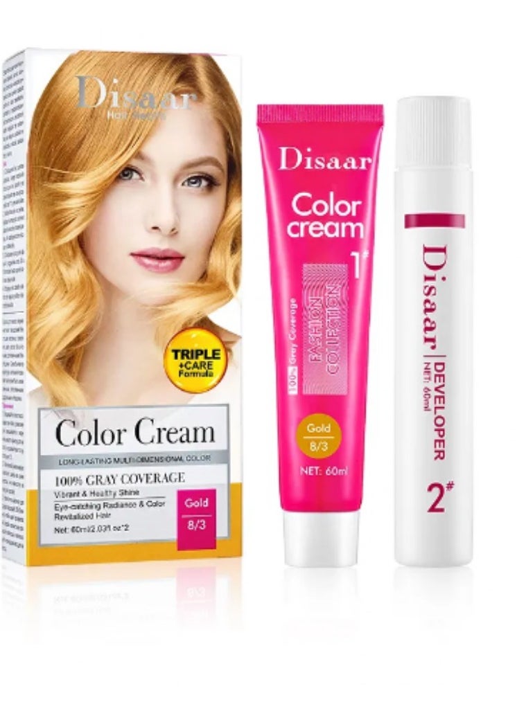 Disaar Color Cream Gold 8/3  60 ml