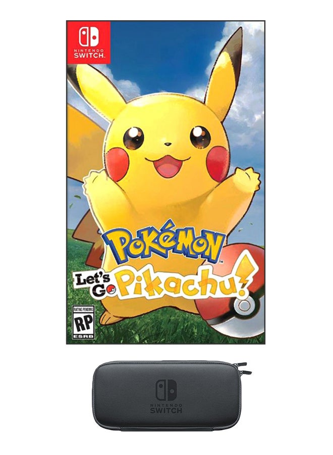 Pokemon Lets Go Pikachu-Role Playing-Nintendo Switch-Carry Case Plus Screen Protector - role_playing - nintendo_switch