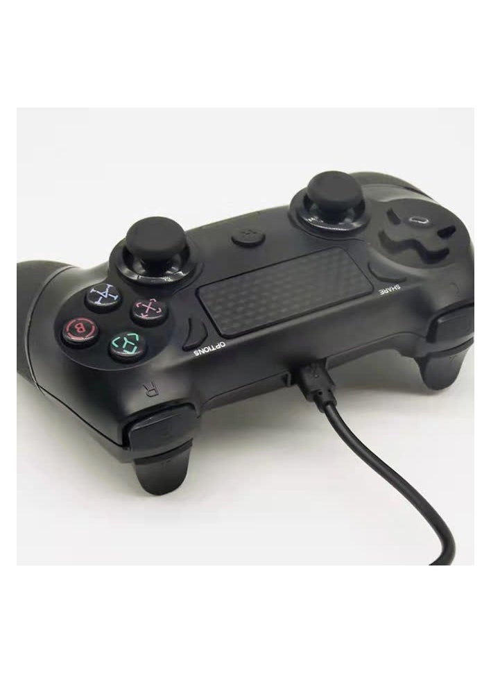 Popular wireless controller p4 controller analog six-axis rocker vibration belt light P4 game controller,P4 Wireless Bluetooth-Camouflage Gray