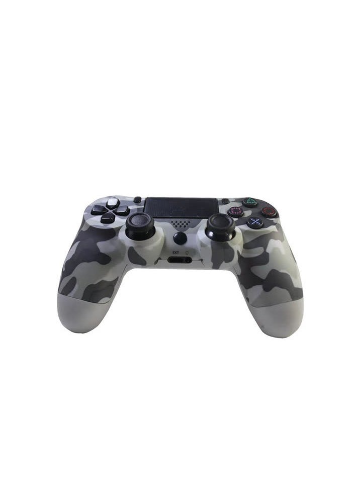 Popular wireless controller p4 controller analog six-axis rocker vibration belt light P4 game controller,P4 Wireless Bluetooth-Camouflage Gray