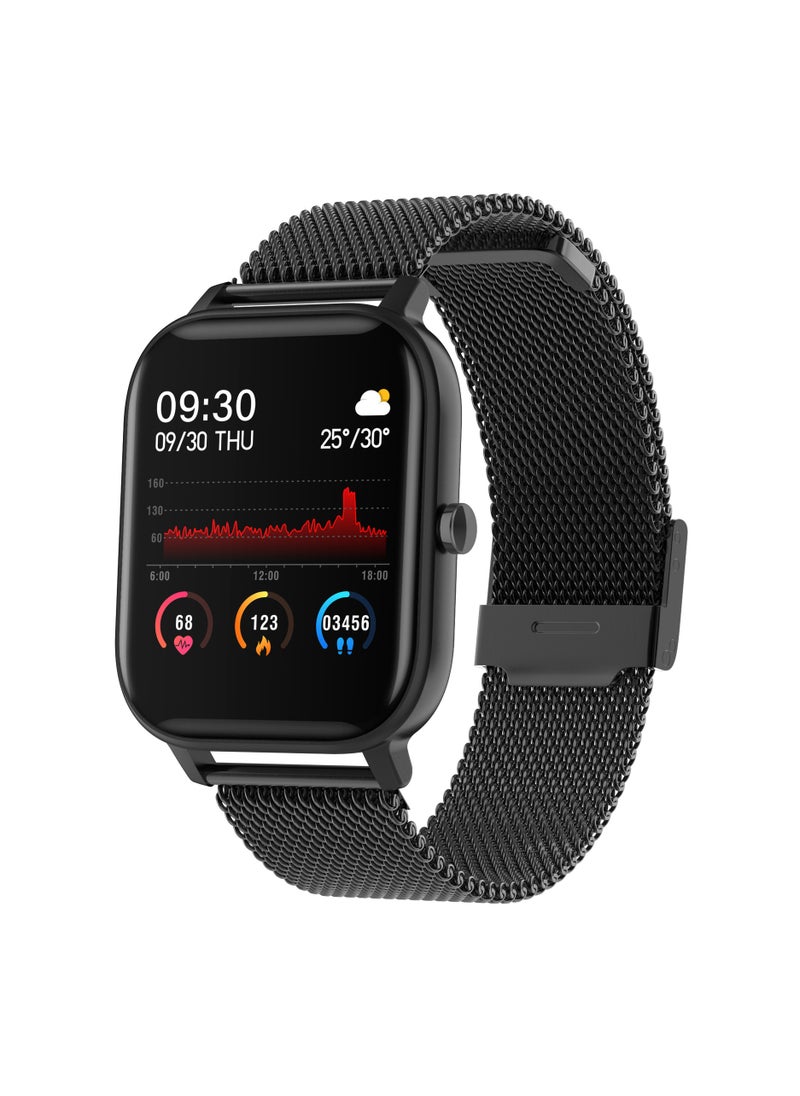 P8 Smart Watch with Sports Bracelet Features Pedometer Heart Rate and Blood Oxygen Monitoring IP68 Waterproof and Bluetooth Connectivity