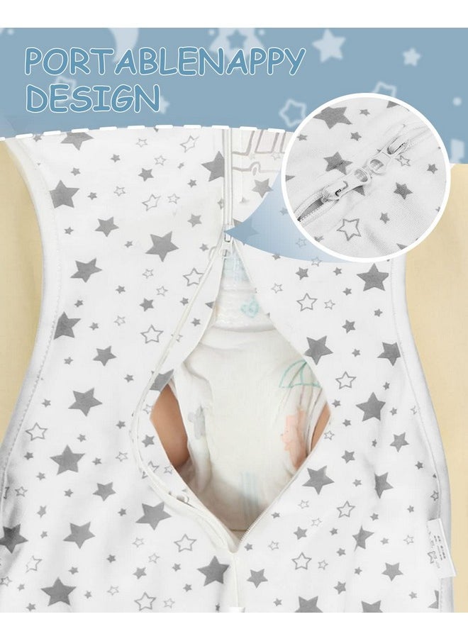 ® Baby Swaddles For Newborns, 100% Cotton Baby Swaddle Wrap For Newborns Arms Up Baby Sleeping Blanket Zipping Baby Sleeping Bag Newborn Sleep Sacks For Startle Reflex For Baby 0-6 Months