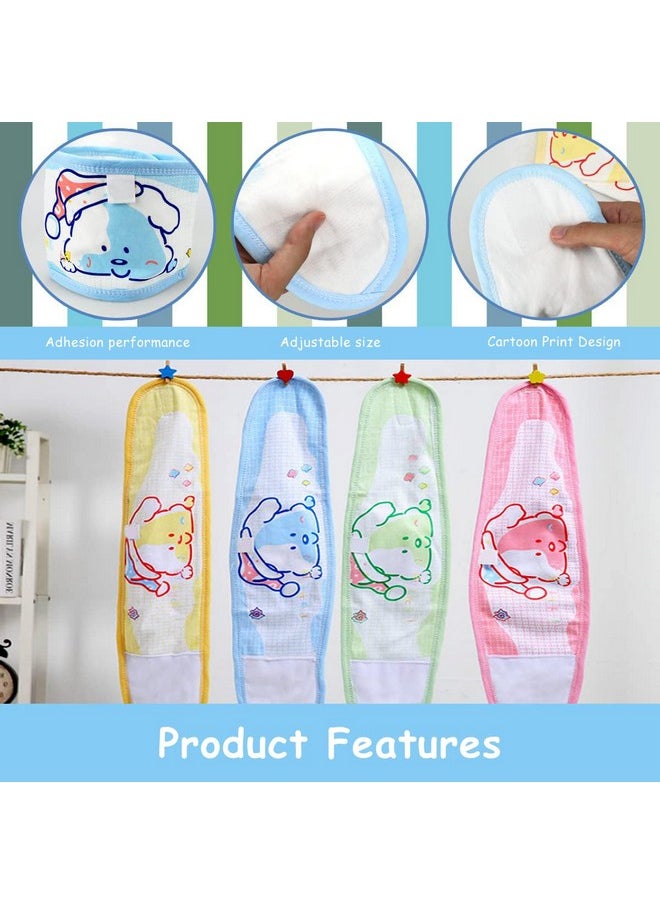® 4Pcs Cotton Baby Belly Band Baby Belly Button Wrap, Newborn Belly Button Band Umbilical Hernia Belt Baby Adjustable Belly Band Cotton Infant Tummy Band For Infant 0-12 Months, Cute Dog