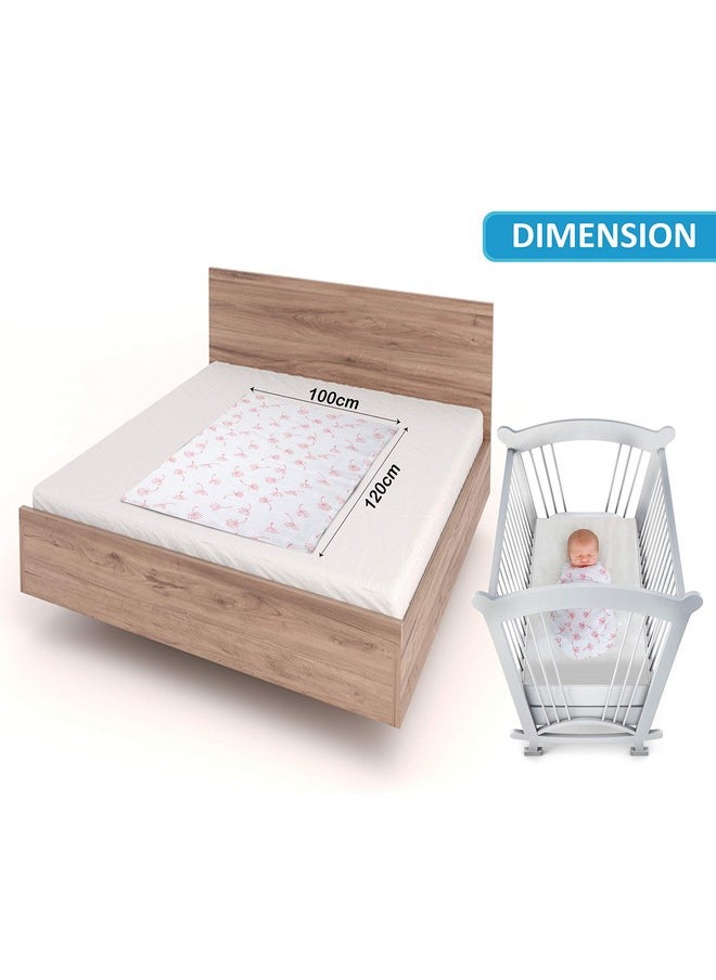 100% Cotton Muslin Baby Swaddle Set, Pack Of 3, Size-120Cm X 100Cm (47