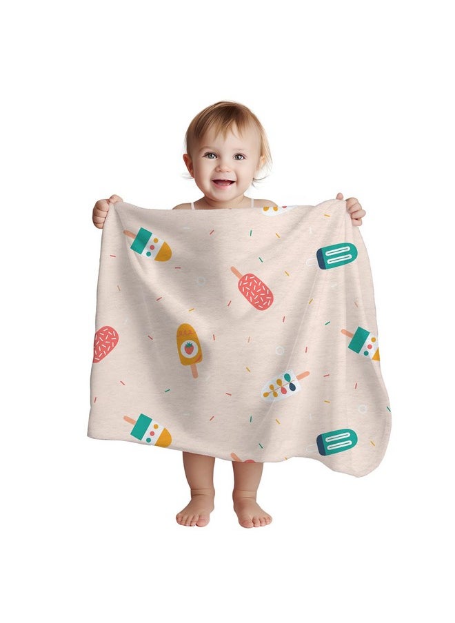 All Season Baby Blanket (Ice Cream, 70 X 100 Cms)