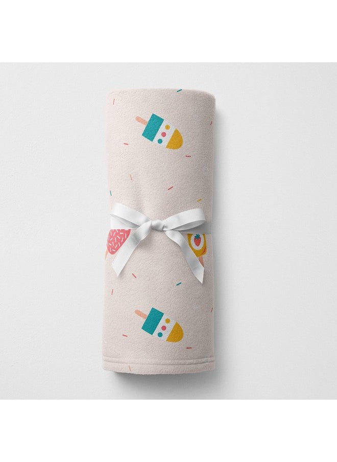 All Season Baby Blanket (Ice Cream, 70 X 100 Cms)