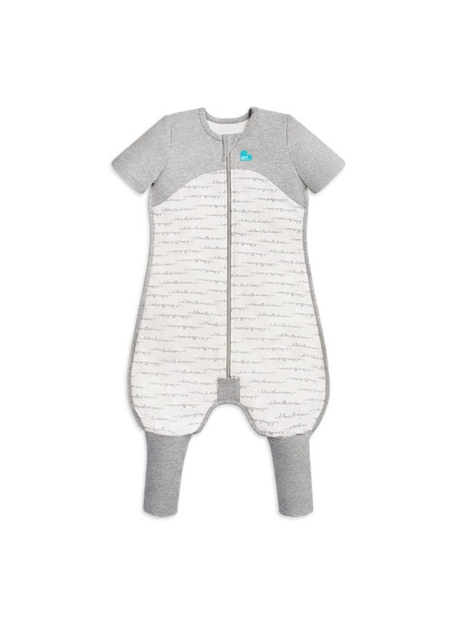 Organic Toddler Wearable Blanket W/Footies (6-12 Mo.), Super Soft Sleeping Sack, 1.0Tog White