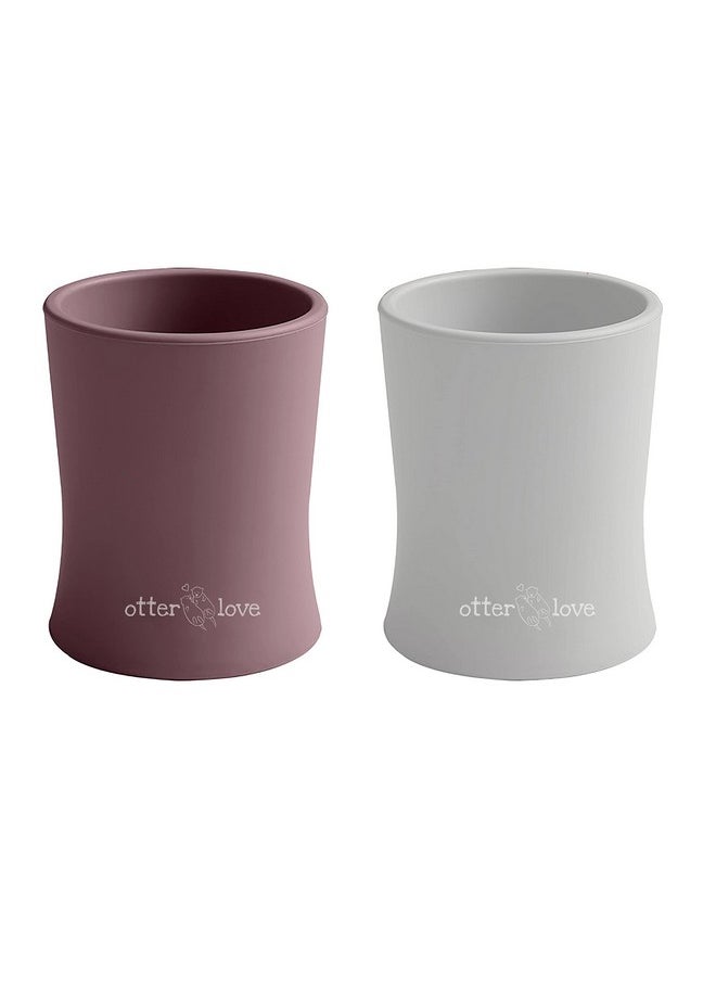 Silicone Baby & Toddler Training Cup - Pediatric Ot Approved - 100% Platinum Pure Lfgb Silicone - Unbreakable - Plastic Free - Tiny Cup Perfect For Baby Led Weaning