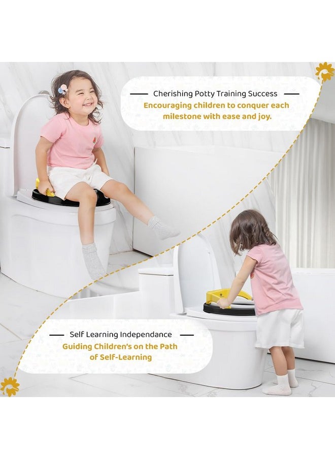 Baby Potty Training Seat/Kids Toilet Seat 1-5 Years With Child Safety Anti Slip Buckle Fixation & 4 Anti Skid Pads, Removable Pvc Soft Cushion.