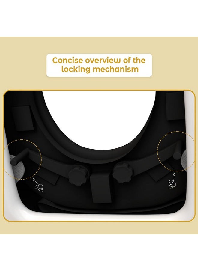 Baby Potty Training Seat/Kids Toilet Seat 1-5 Years With Child Safety Anti Slip Buckle Fixation & 4 Anti Skid Pads, Removable Pvc Soft Cushion.