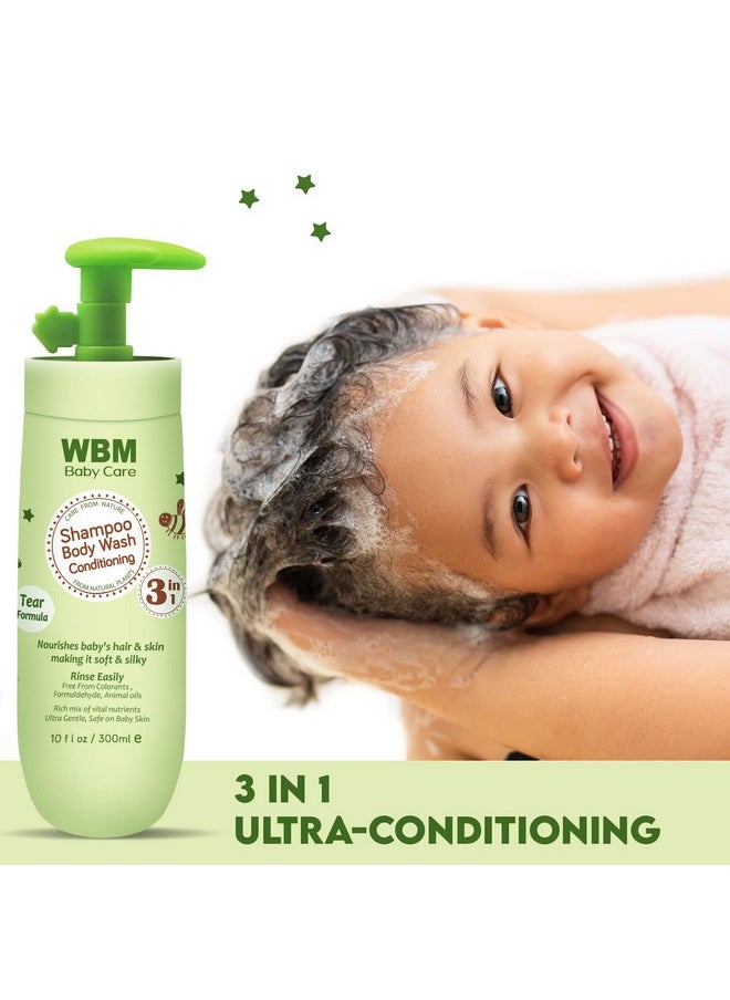 Care 3-In-1 Baby Shampoo, Enriched With Honey, Wheatgerm, And Organic Olive Oil, Nourishes Baby Hair With A Gentle, Tear-Free Formula For Healthy Care