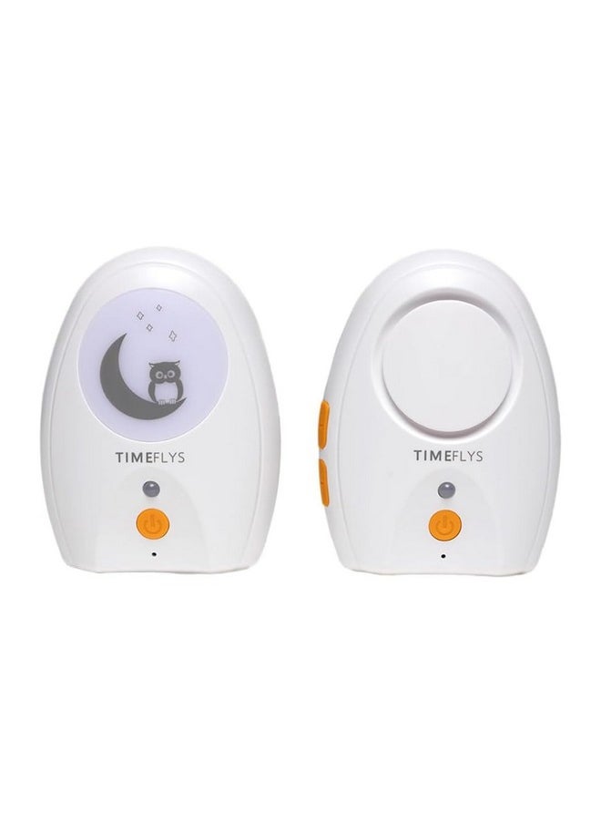 ® Baby Audio Monitor, 2 Way Communication, No Hacking Risk, 1 Year Warranty, Sound Sensitivity, Lullaby, Night Light, Covers Up To 2000 Ft Area, Digital & Wireless- White