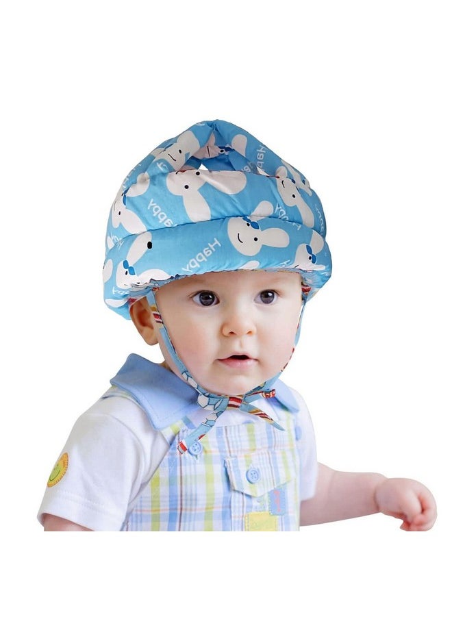 Baby Infant Toddler Helmet No Bump Safety Head Cushion Bumper Bonnet Adjustable Protective Cap Child Safety Headguard Hat For Running Walking Crawling Safety Helmet For Kid (Light Blue)