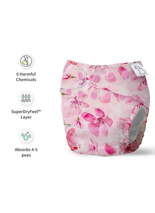 New Uno Freesize Cloth Diaper | Cloth Diaper For Babies 0 To 3 Years | Washable & Reusable Cloth Diaper | Comes With Cloth Diaper Insert | 1 Diaper And 1 Organic Cotton Soaker