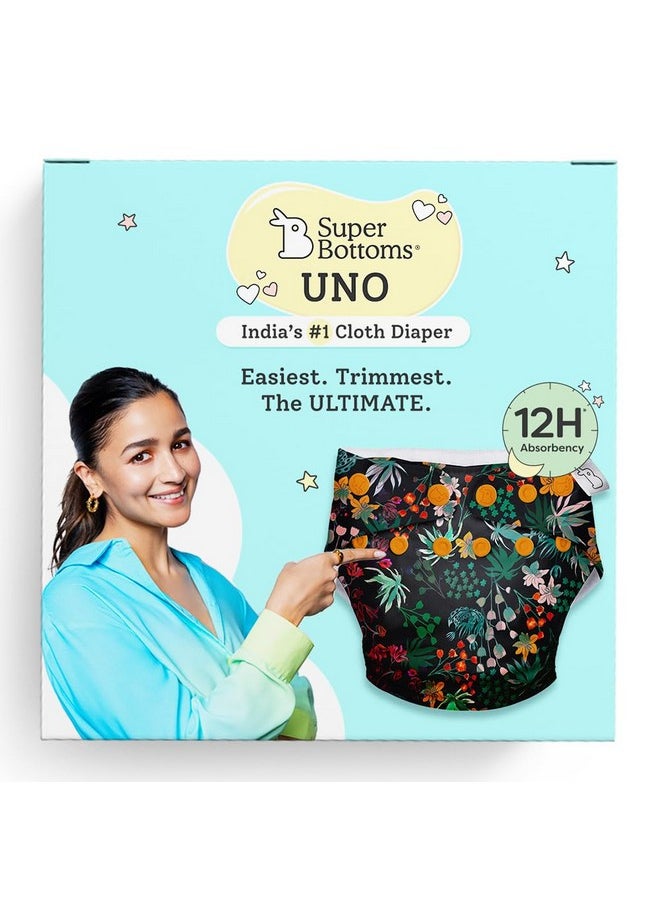 New Uno Freesize Cloth Diaper | Cloth Diaper For Babies 3M To 3Y | Washable & Reusable Cloth Diaper | Comes With Cloth Diaper Insert | 1 Diaper And 1 Organic Cotton Soaker