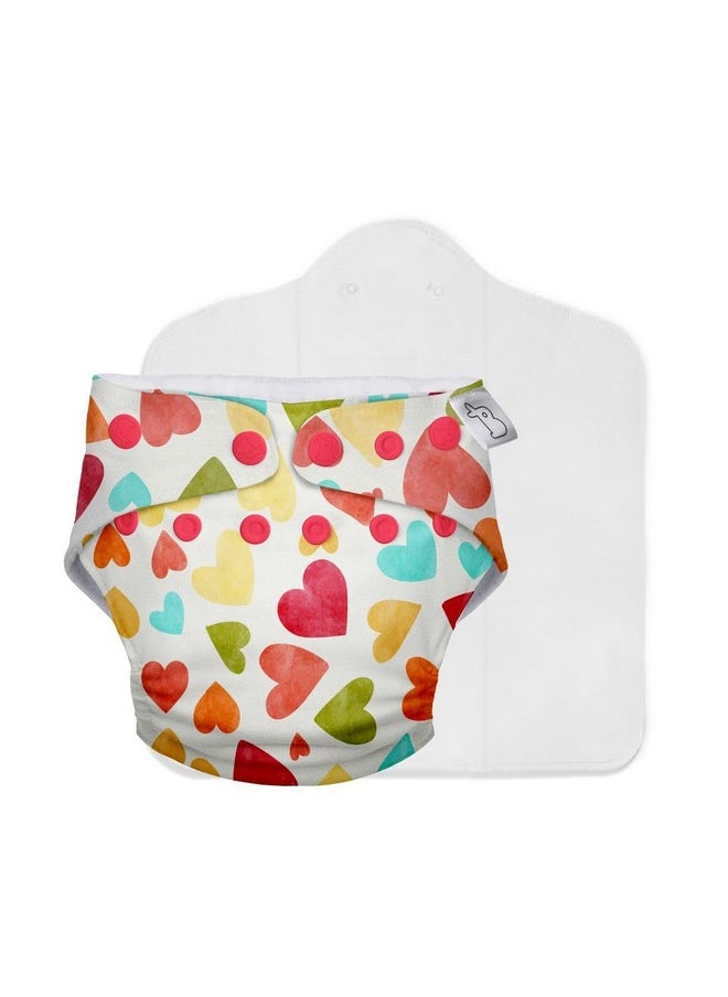 New Uno Freesize Cloth Diaper | Cloth Diaper For Babies 3M To 3Y | Washable & Reusable Cloth Diaper | Comes With Cloth Diaper Insert | 1 Diaper And 1 Organic Cotton Soaker