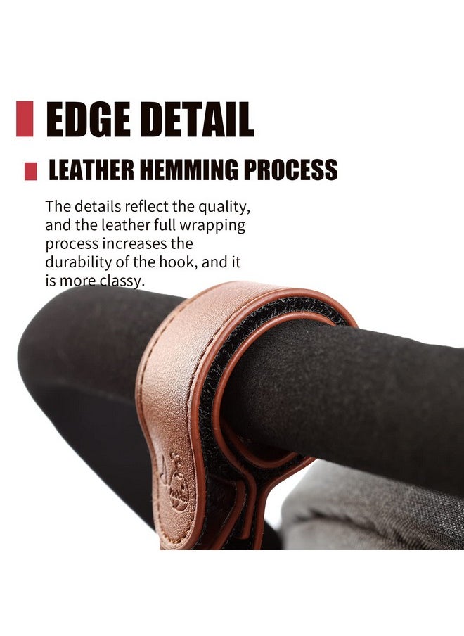 Stroller Hooks For Hanging Bags And Shopping,Baby Stroller Hooks Clips,Plus Size, Newest Gen 3 Baby Grade Velcro, Black 2 Pack