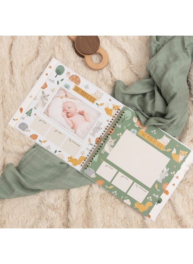 Keepsake Baby Memory Book For Baby Boy Or Girl - Timeless Gender Neutral Baby Journal Scrapbook Photo Album For First 5 Years - Milestone Book To Record Every Event From Birth To Age 5