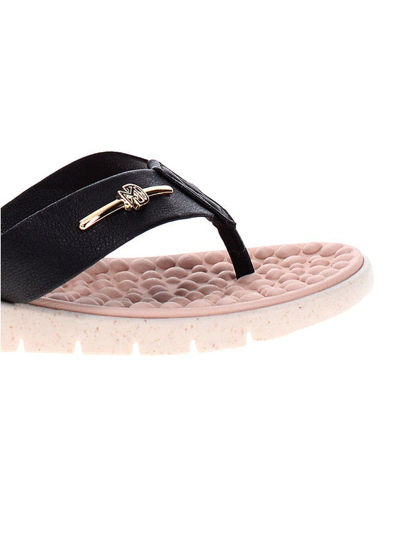 Modare Ladies Wedge Sandals Black | Made In Brazil