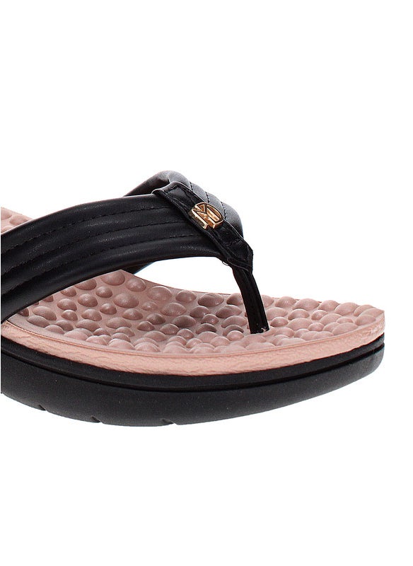 Modare Ladies Wedge Sandals Black | Made In Brazil