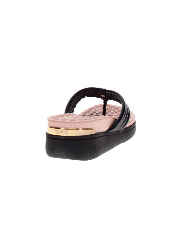 Modare Ladies Wedge Sandals Black | Made In Brazil