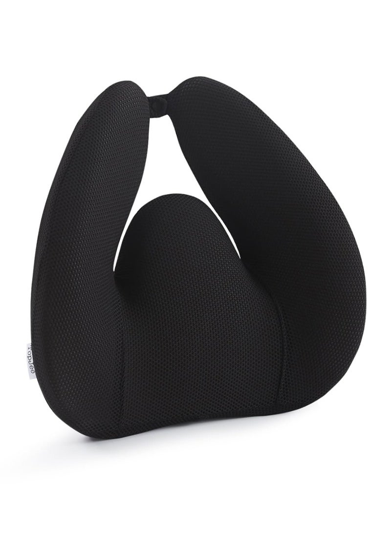 Ergonomic Lumbar Support Pillow for Car and Office Chairs, Ideal Back Support Cushion for Drivers and Office Workers, Suitable for Men and Women