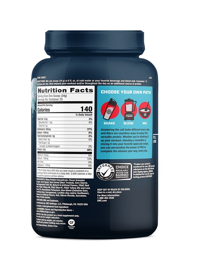 GNC Pro Performance 100% Whey - Marvel: Star-Spangled Birthday Cake - 25 Servings