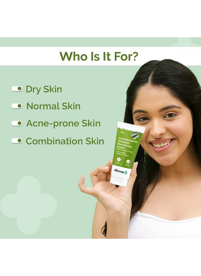 . Snail Peptide 96 Advanced Moisturizing Cream|Snail Mucin, Niacinamide,Peptide Complex&Pentavitin|24-Hour Moisturizing|Deep Nourishment&Intense Hydration Moisturizer |Korean Cream-100G