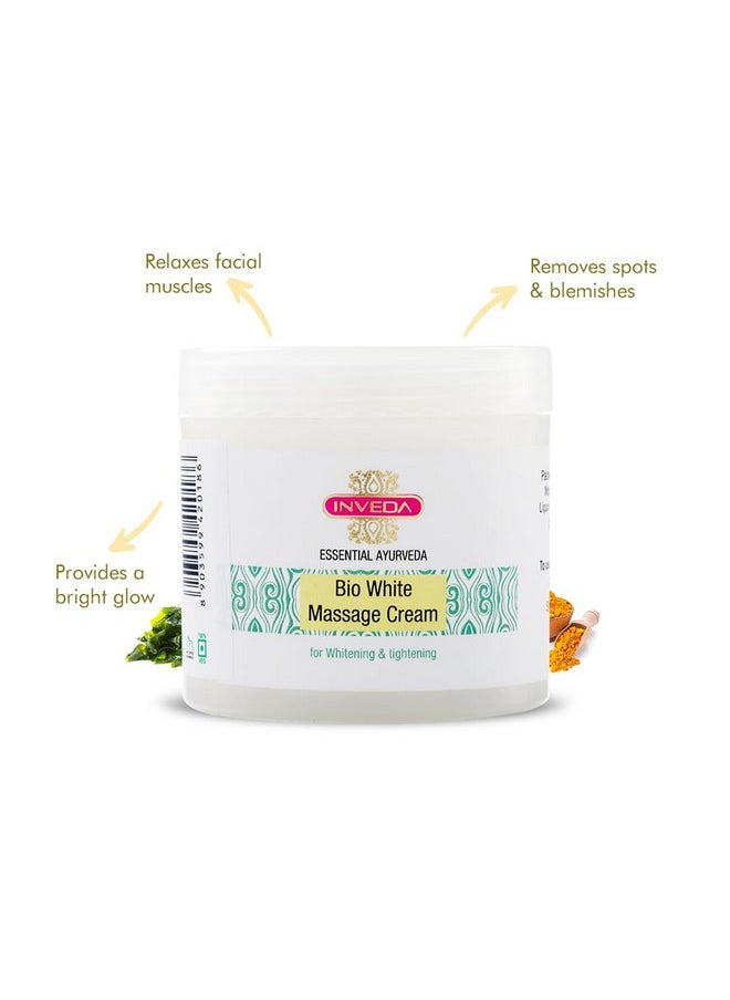 Bio White Massage Cream With The Goodness Of Turmeric & Seaweed, Giving Glowing And Smooth Face, 100Ml
