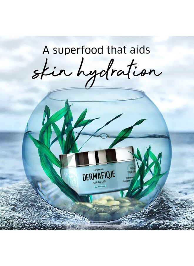 Aqua Cloud Hydrating Crème With Shea Butter - 200G, With Seaweed Extracts, Weightless & Non-Greasy That Results In Glowing Skin, Moisturizer For Face With Deep Hydration And Nourishment | For All Skin Type