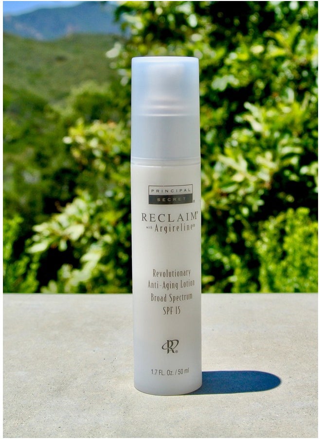 - Reclaim With Argireline - Revolutionary Anti-Aging Lotion - Green & White Tea Antioxidant Broad Spectrum Spf 15 - 1.7 Ounces