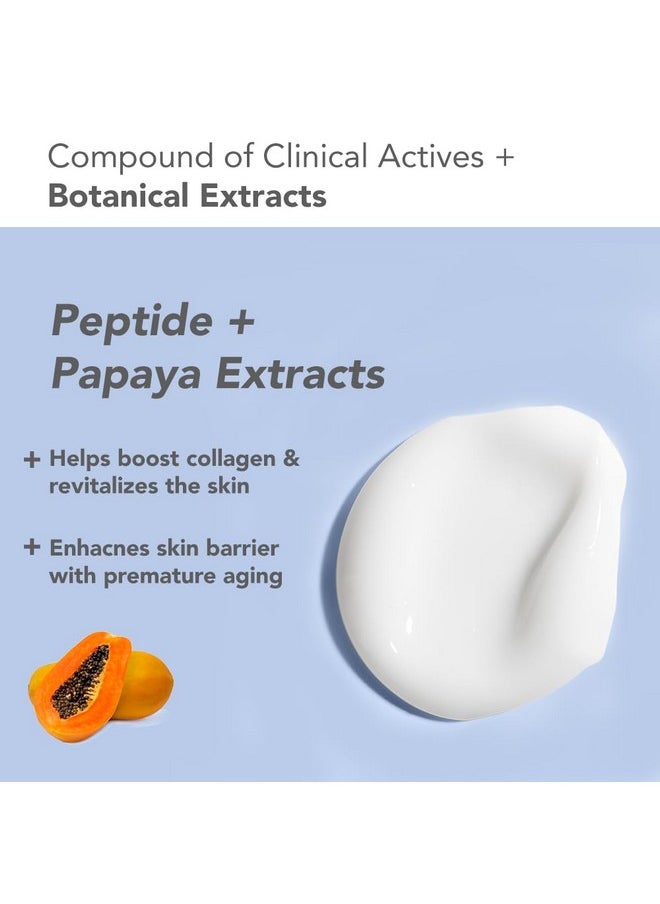 Dermabotanics Peptide + Papaya Extract Deep Hydra Cream | Boosts Collagen, Protects From Pre-Mature Ageing | Made With Dermatologists | Non-Irritating | Ph 5.5 | Normal To Combination Skin | 50G