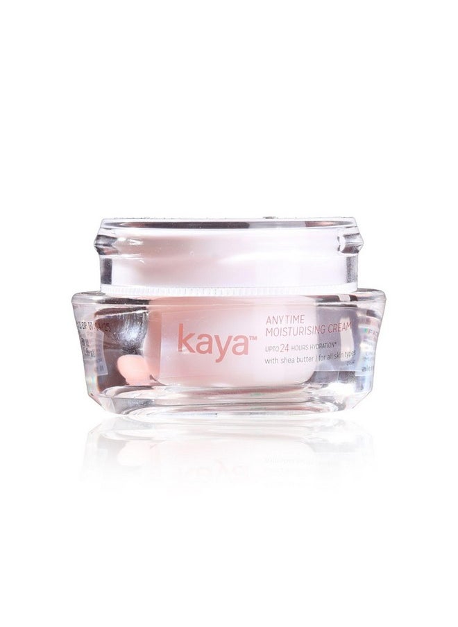 Clinic Anytime Daily Use Lightweight 24 Hours Hydration Moisturising Cream Enriched With Shea Butter For All Skin Types (50Ml)