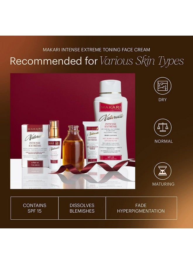 Naturalle Intense Extreme Brightening Face Cream (1.7 Oz) | Anti-Aging And Brightening Treatment For Acne Scars, Stretch Marks And Wrinkles | Moisturizer For Dry Skin With Shea Butter And Spf 16