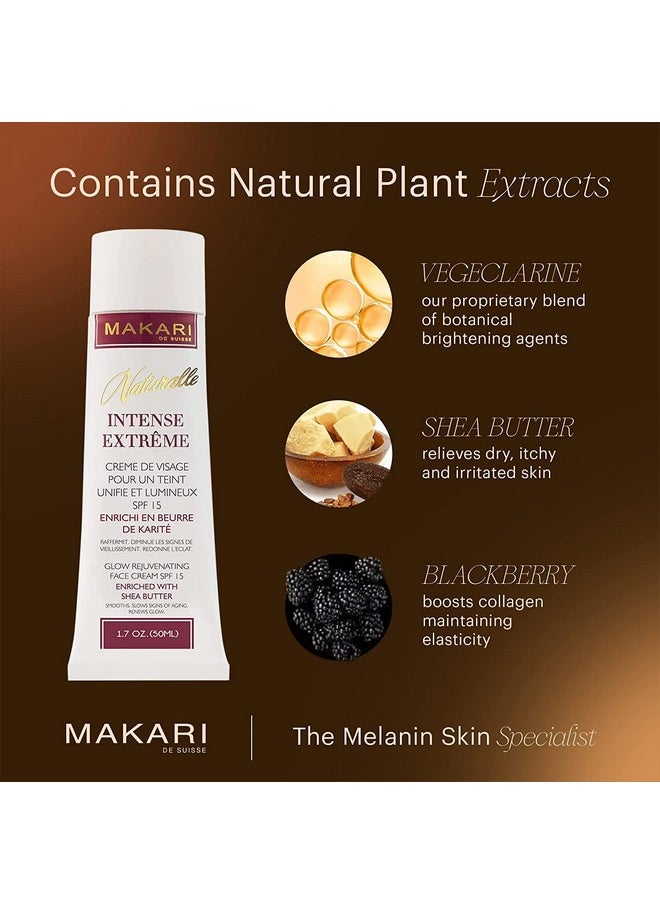Naturalle Intense Extreme Brightening Face Cream (1.7 Oz) | Anti-Aging And Brightening Treatment For Acne Scars, Stretch Marks And Wrinkles | Moisturizer For Dry Skin With Shea Butter And Spf 16